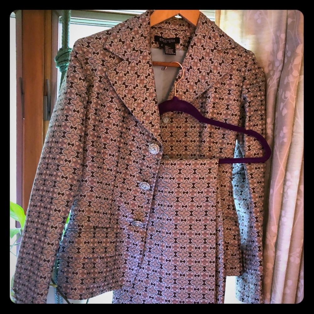 ETCETERA Classic Silk Pantsuit